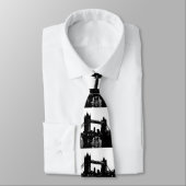 Pop Art London Tower Bridge Silhouette Stropdas (Gebonden)