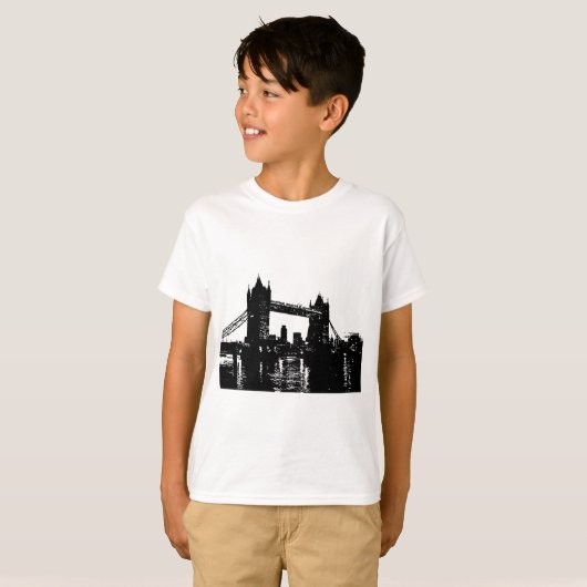 Pop Art London Tower Bridge T-shirt (Voorkant volledig)