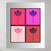Pop Art Lotus Quartet Poster (Voorkant)