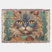 Pop Art Louis Wain Retro stijl Deken (Voorkant)