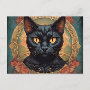  Pop Art Louis Wain Retro Style Cat Briefkaart