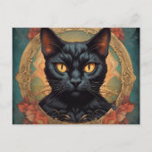  Pop Art Louis Wain Retro Style Cat Briefkaart (Voorkant)