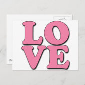 POP ART LOVE BRIEFKAART (Voorkant / Achterkant)