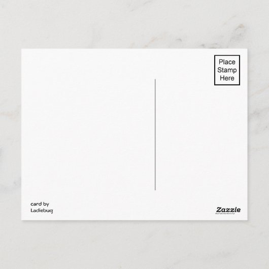 Pop Art LOVE Briefkaart (Achterkant)