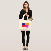 Pop Art Love Grote Tote Bag (Voorkant (model))