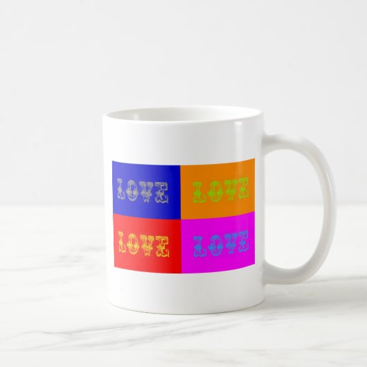 Pop Art Love Koffiemok (Rechts)