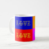 Pop Art Love Koffiemok (Voorkant links)