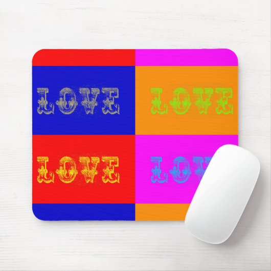 Pop Art Love Muismat (Met muis)