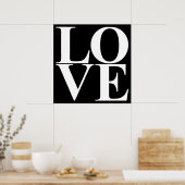 Pop Art LOVE Poster (Keuken)