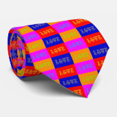 Pop Art Love Stropdas (Opgerold)