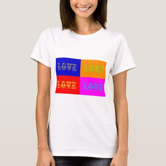Pop Art Love T-shirt (Voorkant)