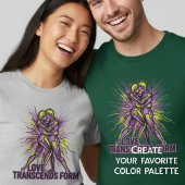 Pop Art Love Transcends Form Cyberpunk Couple Grap T-shirt