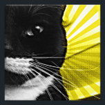 Pop Art Lucy Closeup Foto Afdruk<br><div class="desc">Fun yellow pop art version of one of foto's of Lucy</div>