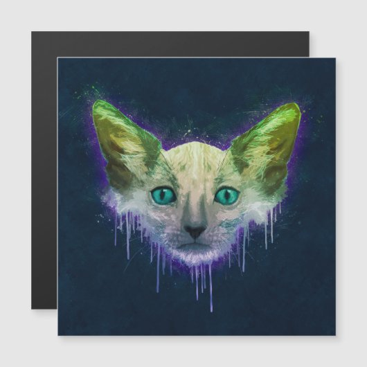 Pop Art Lykoi Werewolf Cat (Voorkant / Achterkant)