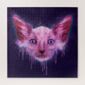 Pop Art Lykoi Werewolf Cat Legpuzzel (Verticaal)