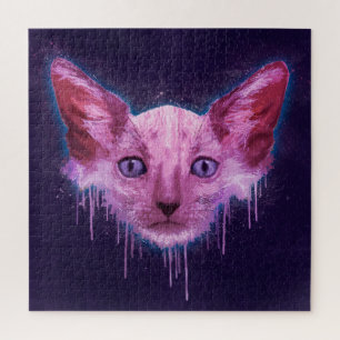 Pop Art Lykoi Werewolf Cat Legpuzzel