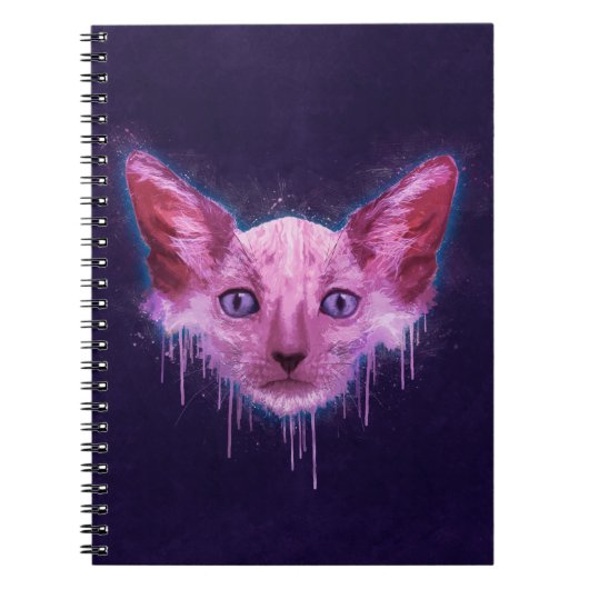 Pop Art Lykoi Werewolf Cat Notitieboek (Voorkant)