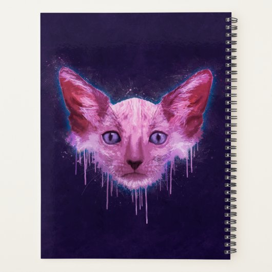 Pop Art Lykoi Werewolf Cat Planner (Achterkant)