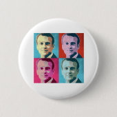 Pop Art Macron Ronde Button 5,7 Cm (Voorkant)