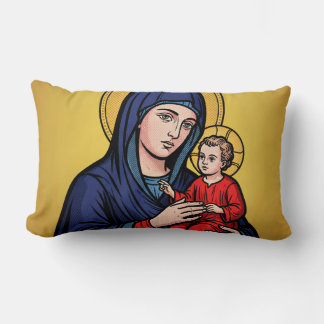 Pop Art Madonna and Child Comic Style Kussen