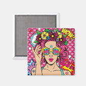 Pop Art Magneet (Voorkant / Achterkant)