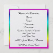 Pop Art Man Plechtige Viering Uitnodiging (Achterkant)