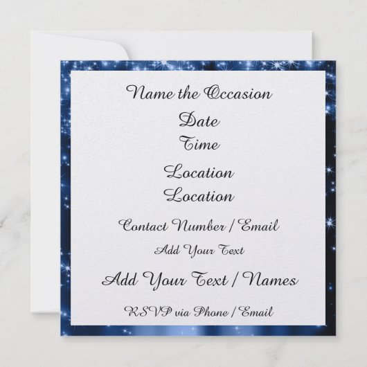 Pop Art Man Plechtige Viering Uitnodiging (Achterkant)