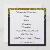 Pop Art Man Plechtige Viering Uitnodiging (Achterkant)