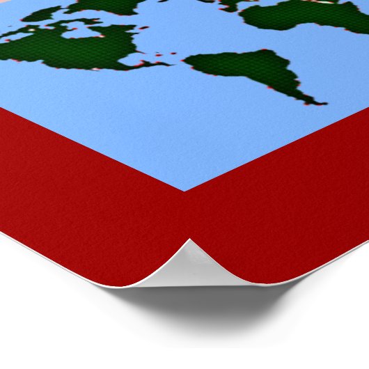 pop art map decor poster (Hoek)