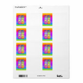 Pop Art MARGARITAS ETIKET (Full Sheet)