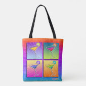 POP ART MARGARITAS TOTE BAG (Achterkant)