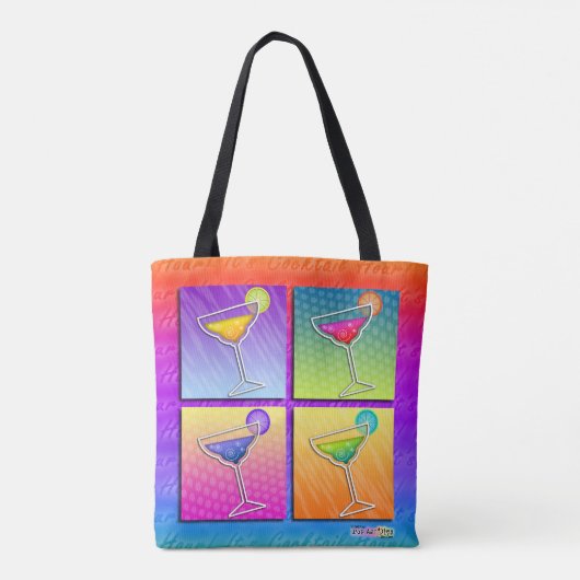 POP ART MARGARITAS TOTE BAG (Achterkant)