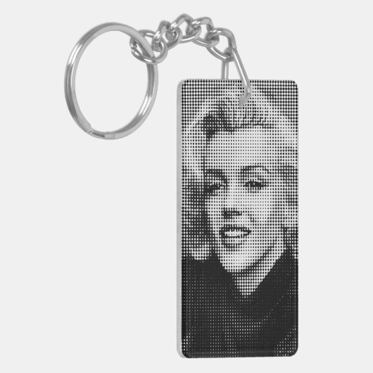 Pop Art Marilyn Sleutelhanger (Voorkant Links)