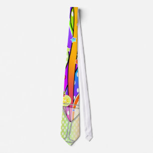 POP ART MARTINI IN ZESTIGER JAREN STIJL STROPDAS