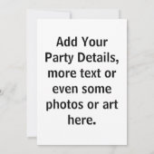 Pop Art MARTINIS Feest UITNODIGING (5X7) (Achterkant)