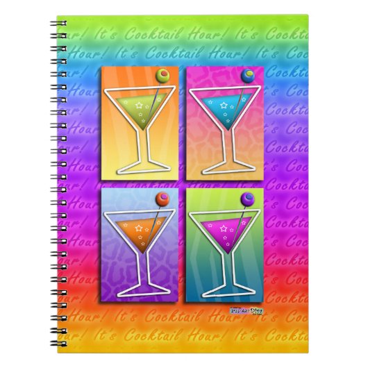 Pop Art MARTINI'S NOTITIEBOEK - DAGBOEK - JOURNAL (Voorkant)