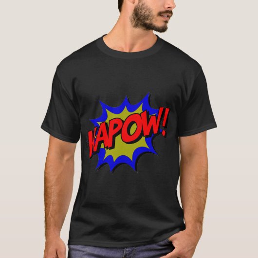  Pop Art Marvel: KAPOW! Striptekst, effect T-shirt (Voorkant)