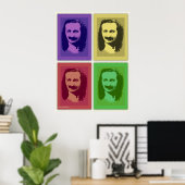 Pop Art Meher Baba Portret Poster Afdrukken (Thuiskantoor)
