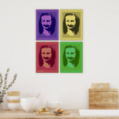 Pop Art Meher Baba Portret Poster Afdrukken (Keuken)