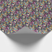 Pop Art Meisje Dancing Verjaardag Gepersonaliseerd Cadeaupapier (Hoek)