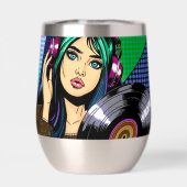 Pop Art Meisje met Record (Achterkant)