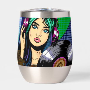 Pop Art Meisje met Record