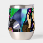 Pop Art Meisje met Record (Links)