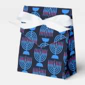 Pop Art Menorah Favor Box Bedankdoosjes (Voorkant Zijde)