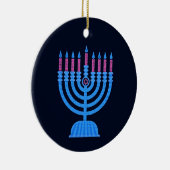 Pop Art Menorah Keramisch Ornament (Rechts)