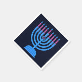 Pop Art Menorah Napkins Servet (Hoek)