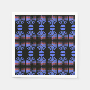 Pop Art Menorah Napkins Servet