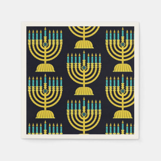 Pop Art Menorah Napkins Servet