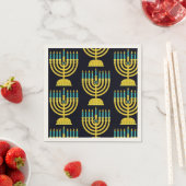 Pop Art Menorah Napkins Servet (Insitu)