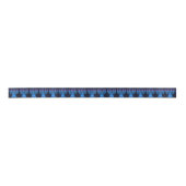 Pop Art Menorah Satin Ribbon Satijnen Lint (Voorkant)